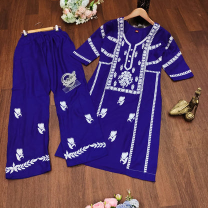 Beautiful Chiken Work Top and Pant